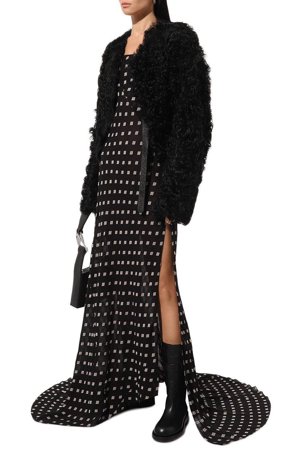 Платье из вискозы ANN DEMEULEMEESTER, арт. 2402-W-DR25-FA540-D0092, фото 2