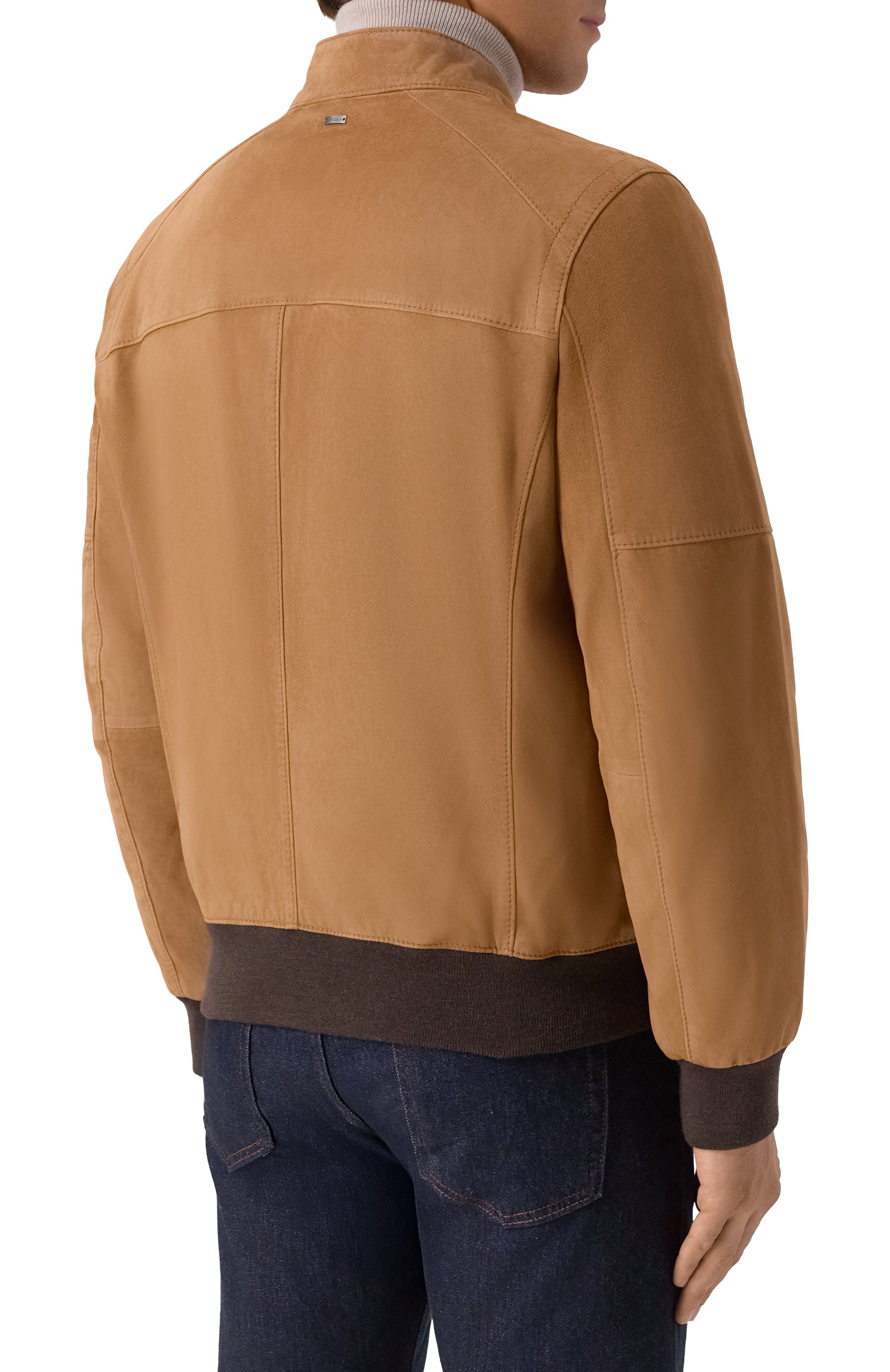 Замшевый бомбер WINDSOR, арт. B0RELL03-L/1300160L, фото 4