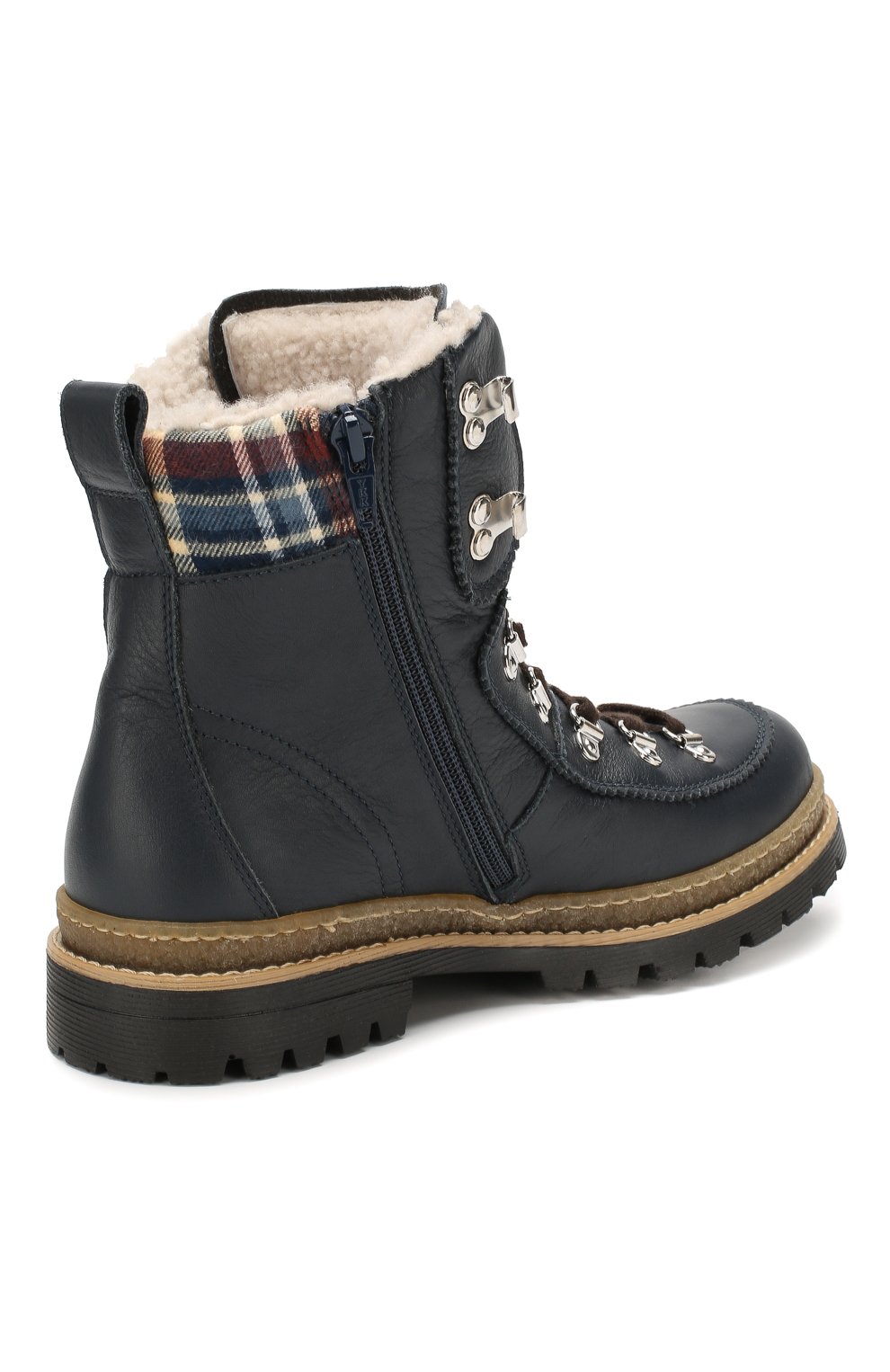 Кожаные ботинки с меховой отделкой DSQUARED2, арт. 62442/36-41, фото 3