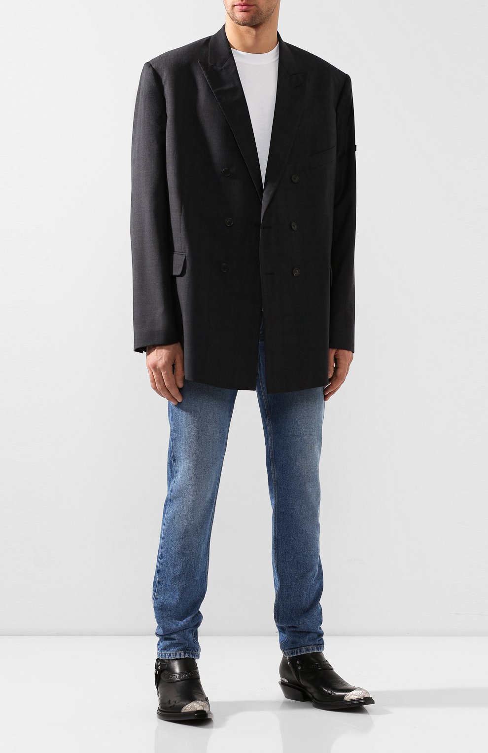 Кожаные казаки harness BALENCIAGA, арт. 562603/WA921, фото 2