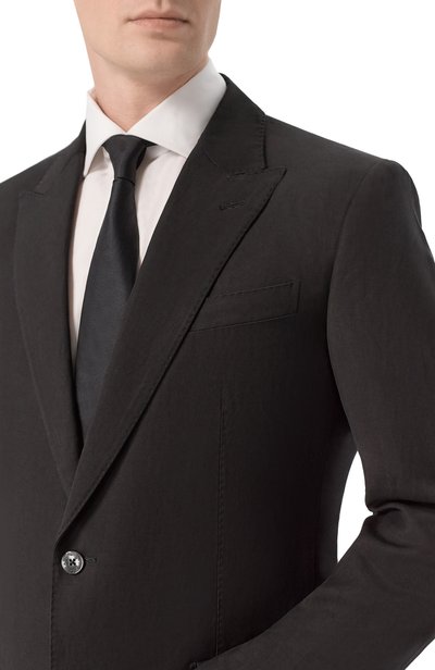 Однобортный пиджак DOLCE & GABBANA черного цвета по цене 343500 руб., арт. G2TL2T/FUTDV, фото 5 Однобортный пиджак DOLCE & GABBANA, арт. G2TL2T/FUTDV, фото 5