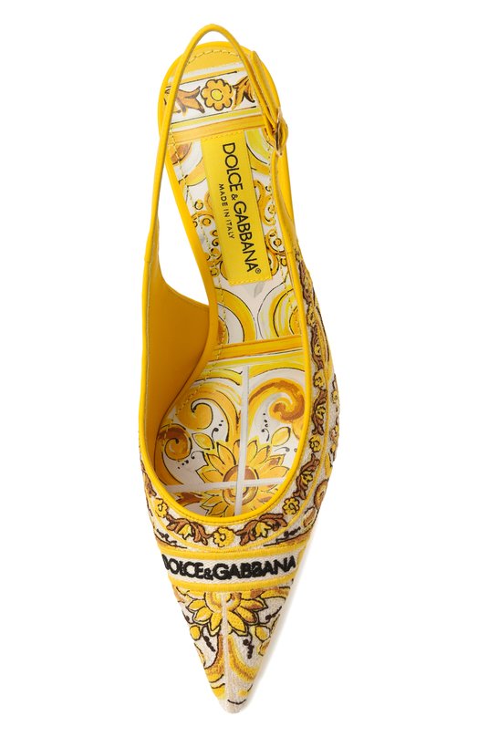 Текстильные туфли Lollo 60 Dolce & Gabbana CG0815/AV804 Жёлтый  CG0815/AV804 Фото 6