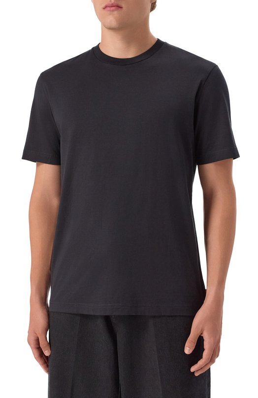 Хлопковая футболка Acne Studios FN-MN-TSHI000253 Чёрный  FN-MN-TSHI000253 Фото 3