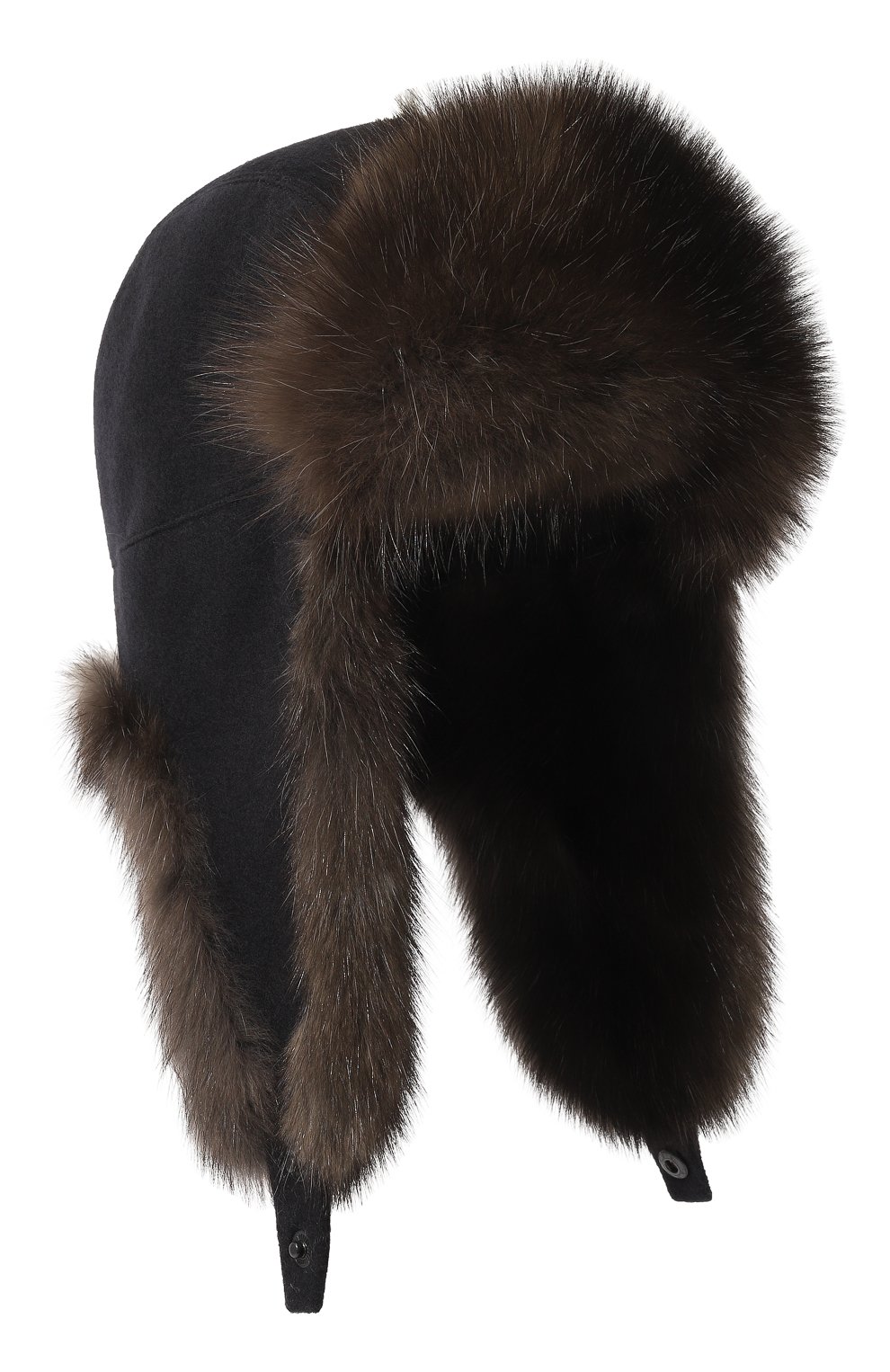 Шерстяная шапка-ушанка с мехом соболя VICTORIA KUSENKOVA, арт. 339103384159, фото 1