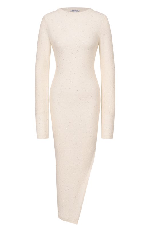 Платье из кашемира и хлопка Addicted MK914 SEQ-1 Бежевый MK914 SEQ-1