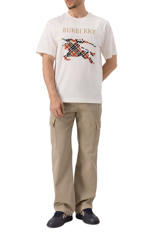 Комбинированные кеды Terrace Burberry 8110338 Синий  8110338 Фото 2