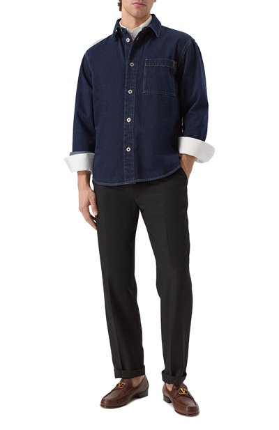 Джинсовая рубашка BURBERRY, арт. 8099416, фото 2