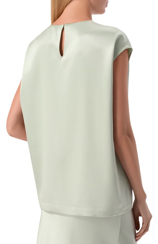 Атласный топ MVST M26.2PW.B033/F096 D0UBLE SATIN Зелёный  M26.2PW.B033/F096 D0UBLE SATIN Фото 4