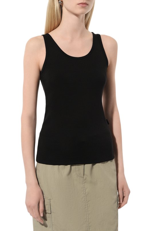 Хлопковая майка Juun.J JW4342W025 Чёрный  JW4342W025 Фото 3