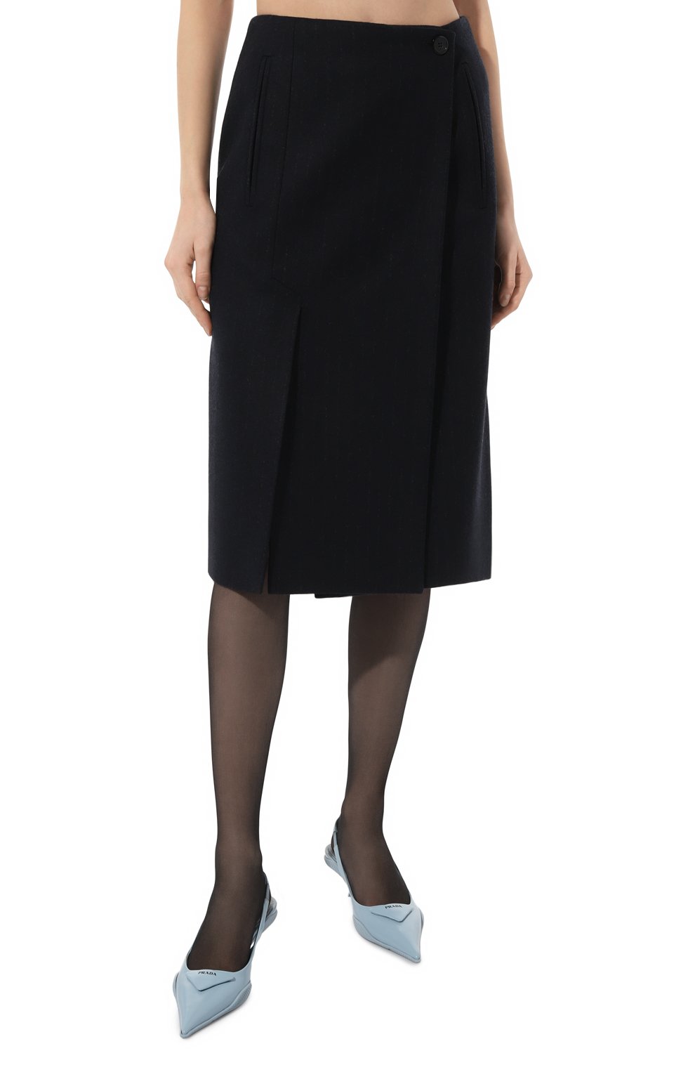 Шерстяная юбка PRADA, арт. P122T-1ZCY-F0008-212, фото 3