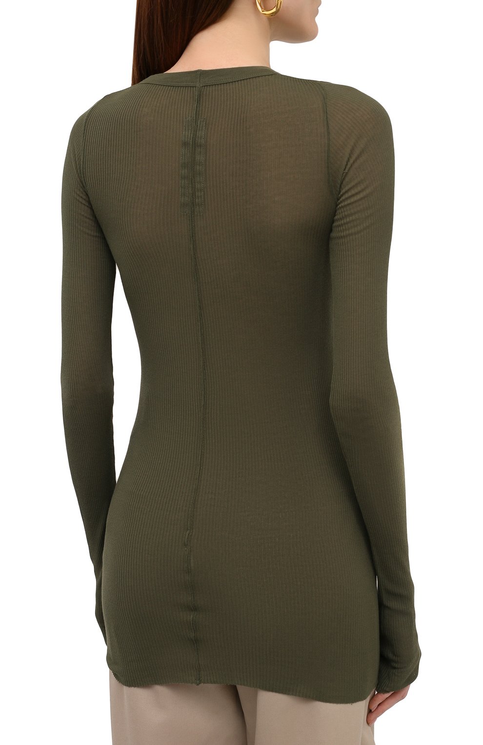 Лонгслив из вискозы и шелка RICK OWENS, арт. RP02A7202/RC, фото 4