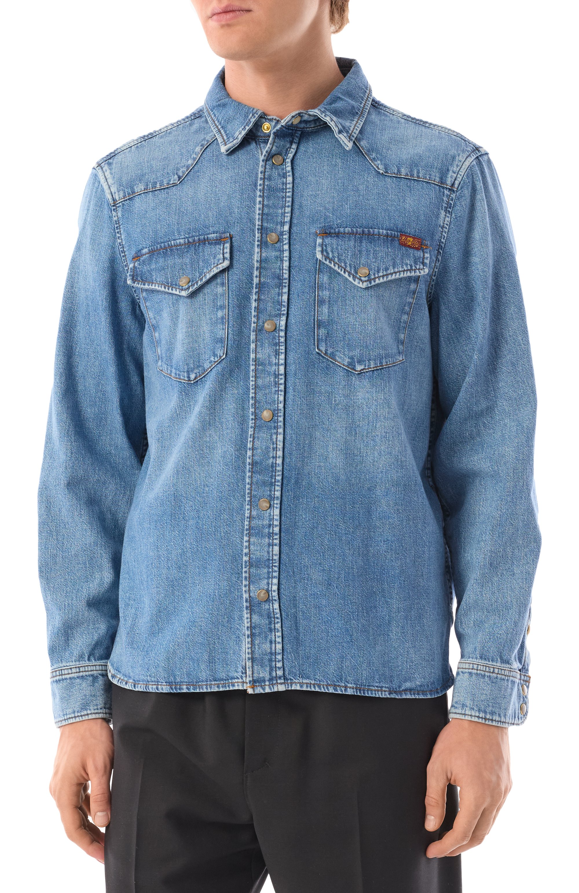 Джинсовая рубашка 7 FOR ALL MANKIND, арт. JS6MC2100U, фото 3