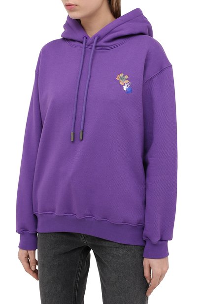 Хлопковое худи OFF-WHITE, арт. 0WBB032E20JER0033501, фото 3