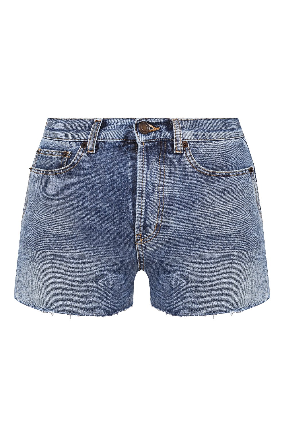 Джинсовые шорты с потертостями SAINT LAURENT, арт. 550228/Y969T, фото 1