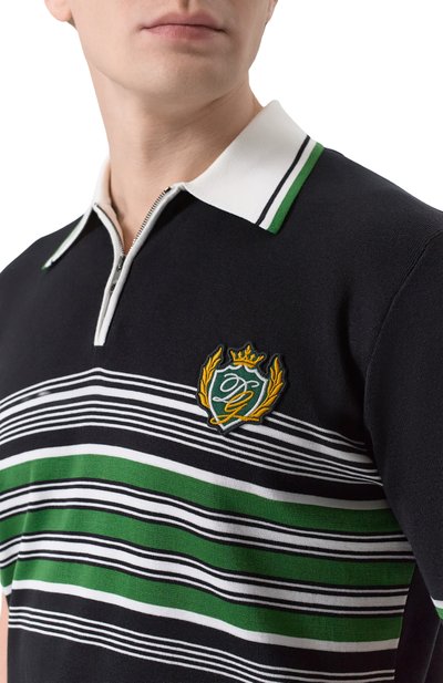 Поло из шелка и хлопка DOLCE & GABBANA, арт. GXZ92Z/JGMFH, фото 5