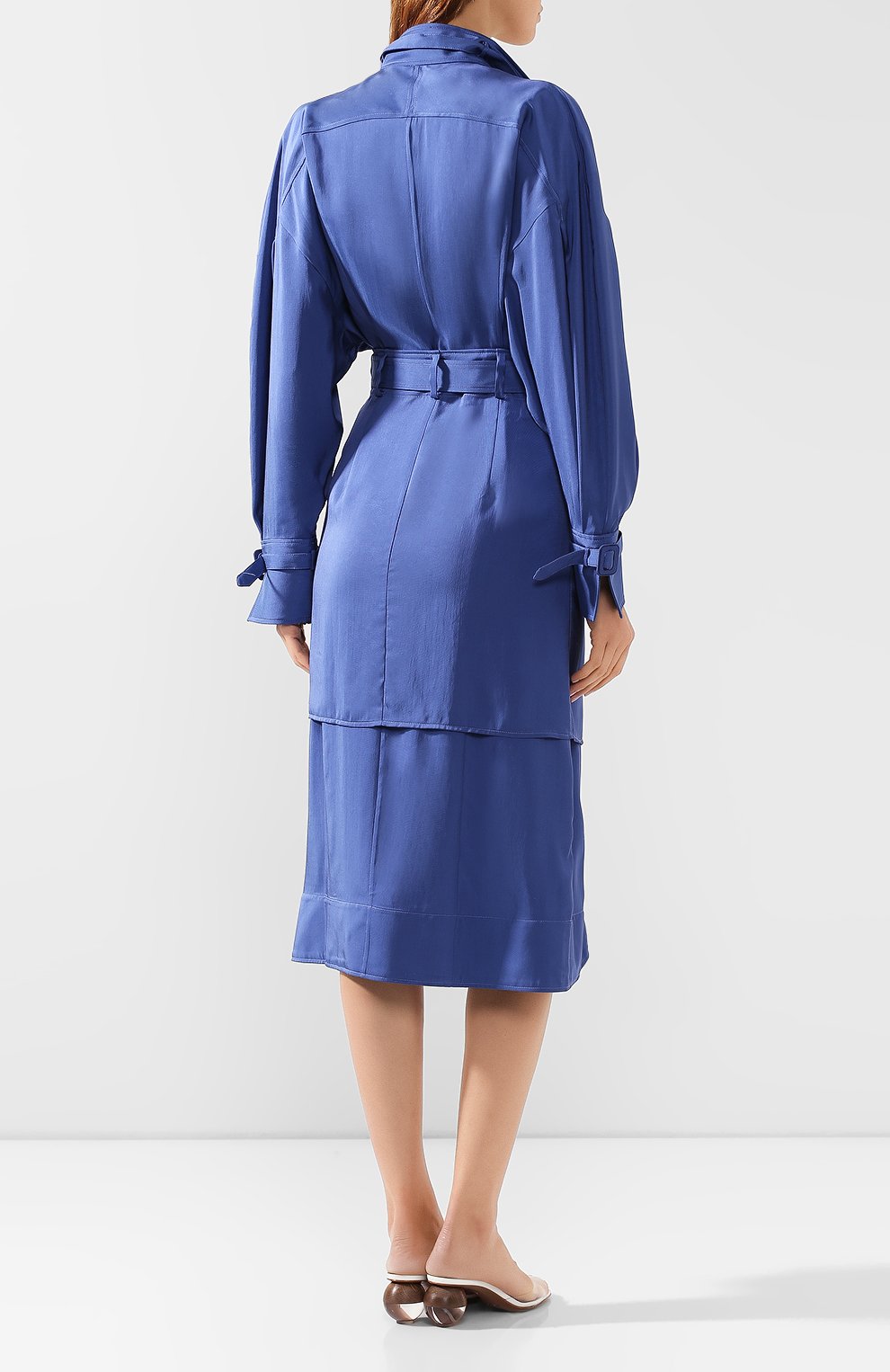 Платье из смеси вискозы и шелка JACQUEMUS, арт. 193DR05/18370, фото 4