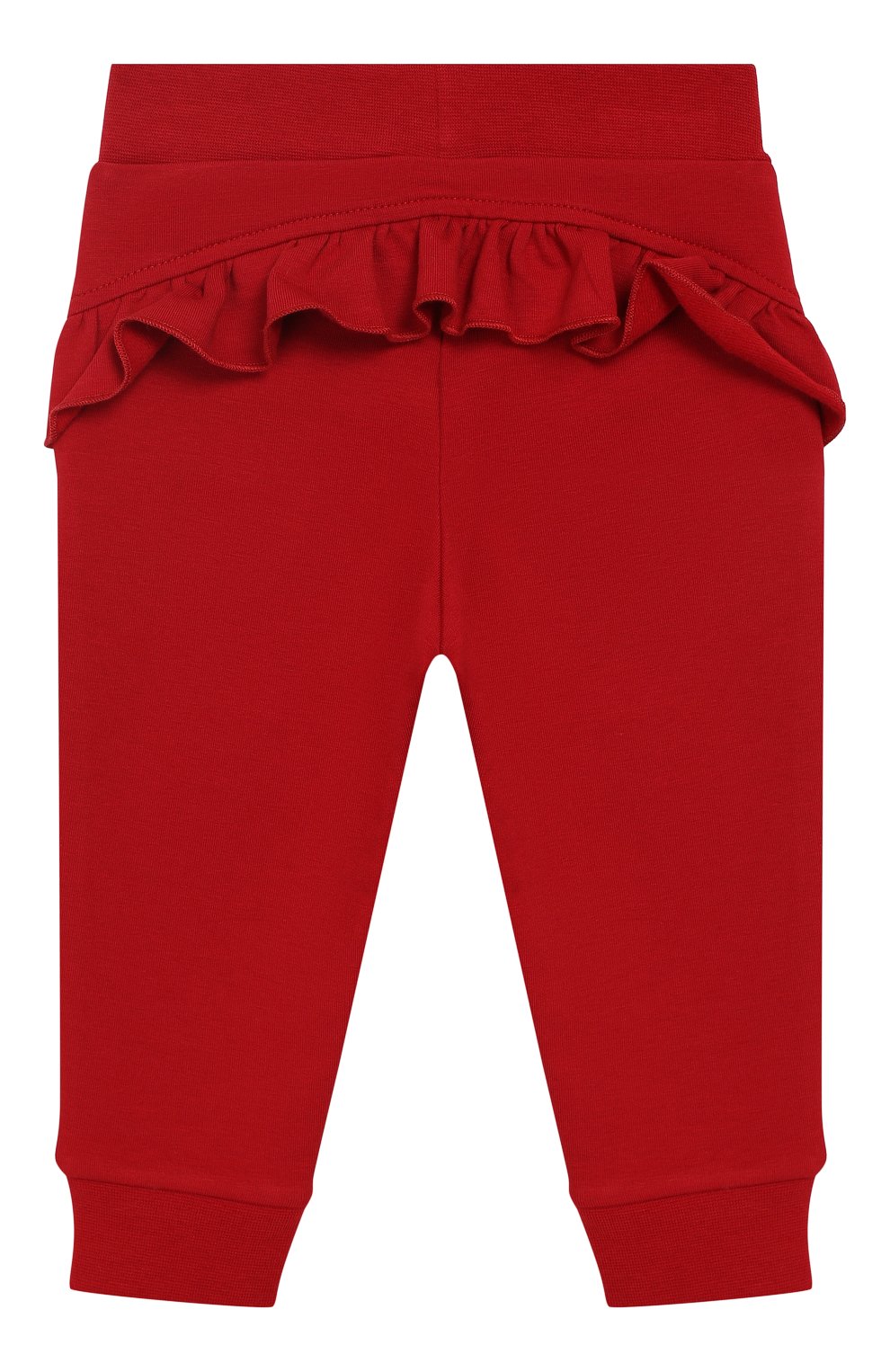 Хлопковые джоггеры с оборкой MONNALISA, арт. 392407, фото 2