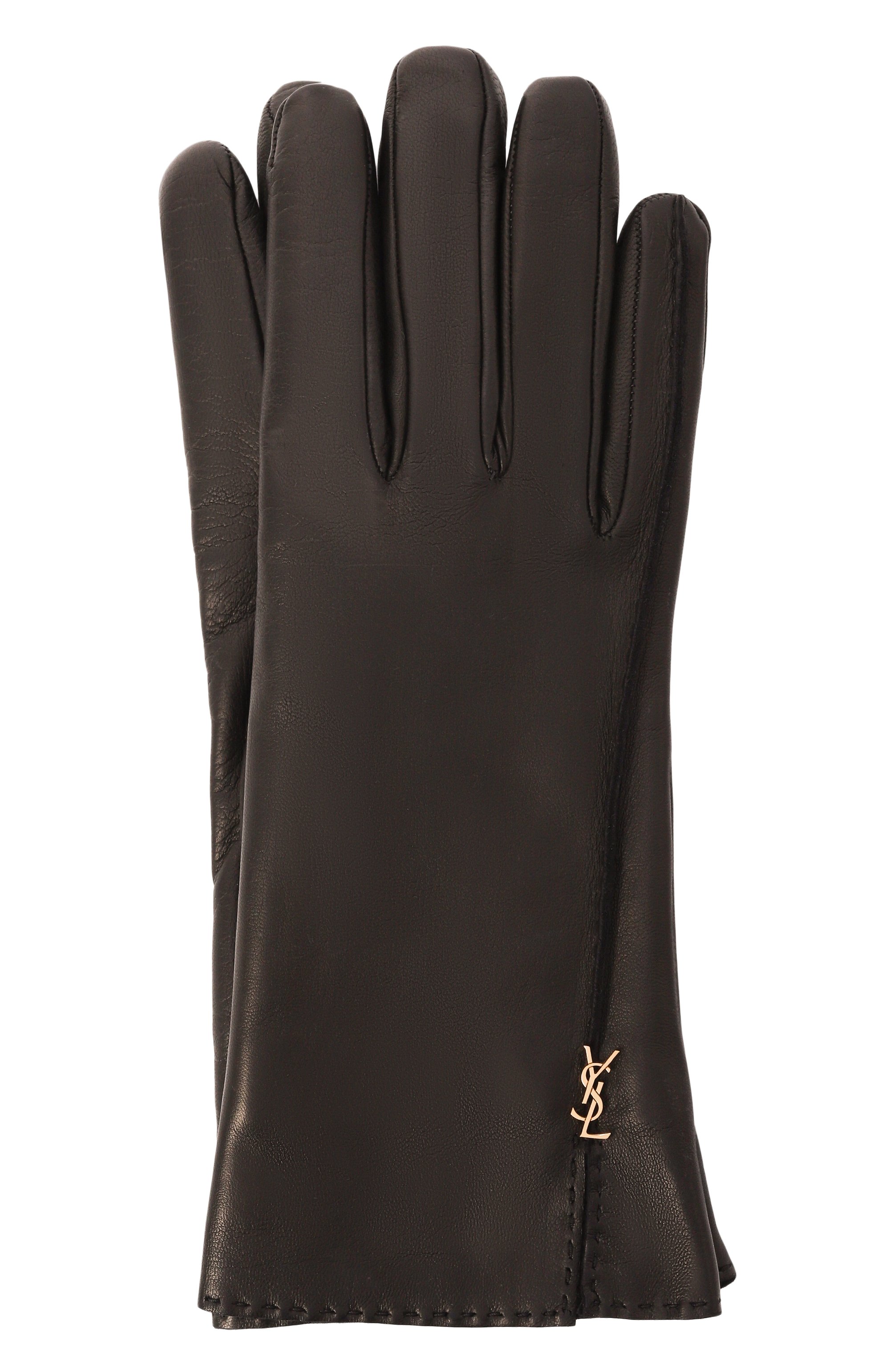 Кожаные перчатки SAINT LAURENT, арт. 802648/3YQ52, фото 1