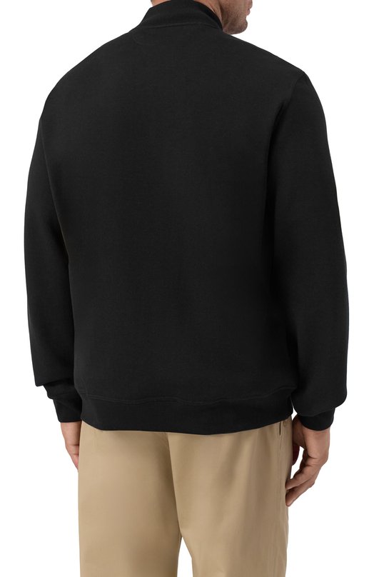 Толстовка из хлопка и кашемира Brunello Cucinelli MM8319072G Чёрный  MM8319072G Фото 4