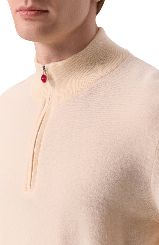 Кашемировый джемпер Kiton UMK1508K333 Бежевый  UMK1508K333 Фото 5