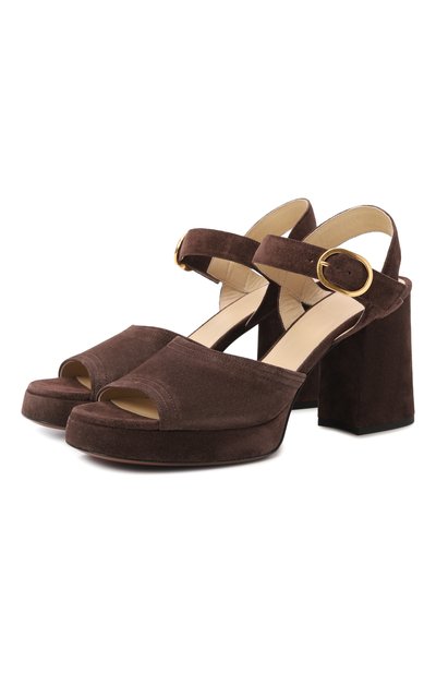 Женские замшевые босоножки fawcette 100 VALENTINO, арт. 8W0S0MI1/DHU