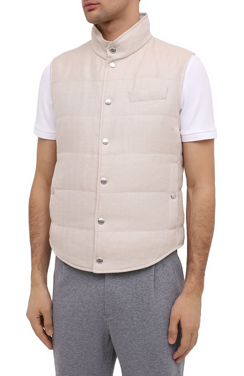 Пуховый жилет BRUNELLO CUCINELLI, арт. MW4431765, фото 3