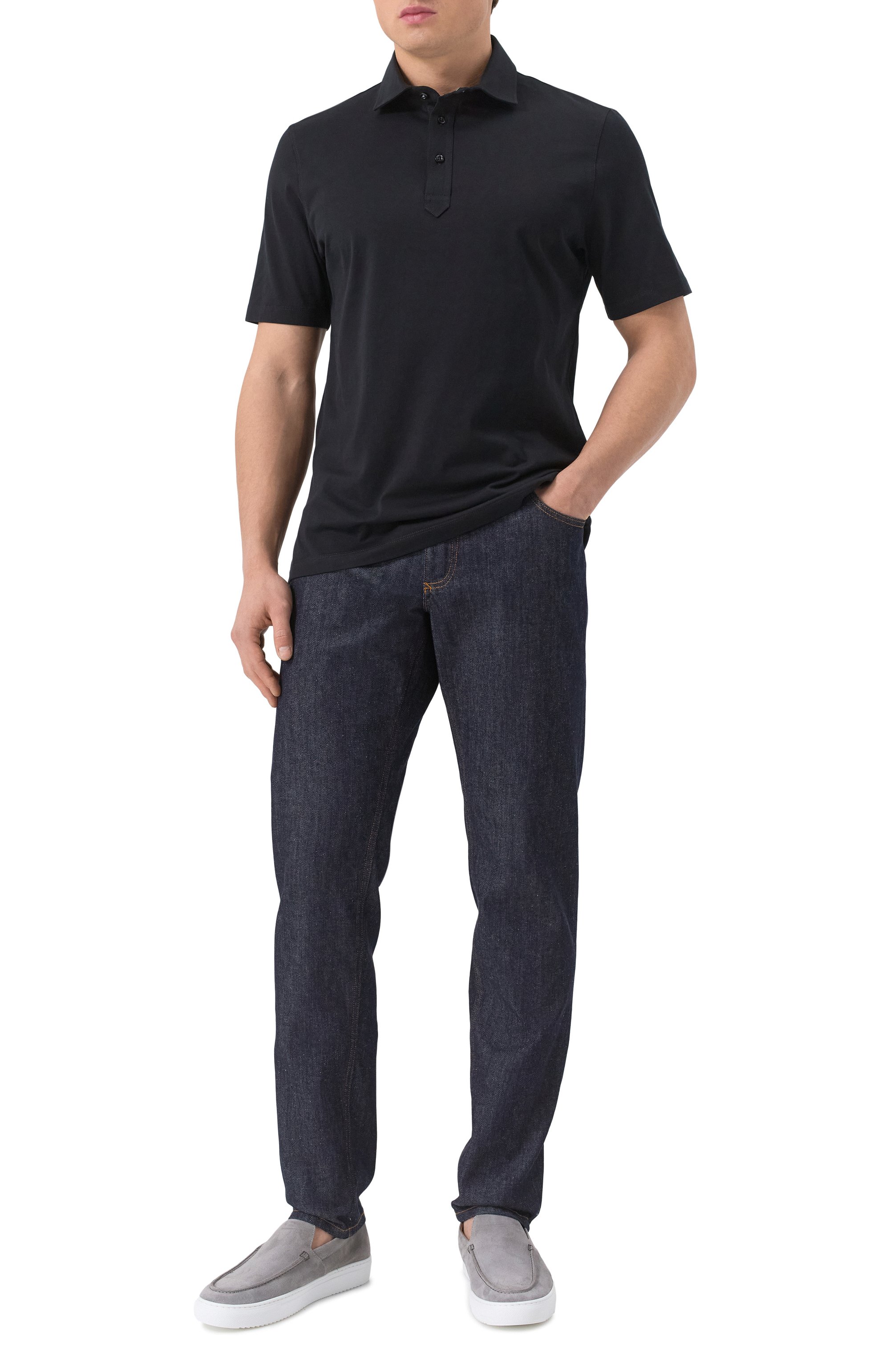 Хлопковое поло BRUNELLO CUCINELLI, арт. M0B133936, фото 2