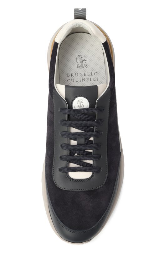 Замшевые кроссовки Brunello Cucinelli MZUSGG0278 Синий  MZUSGG0278 Фото 6