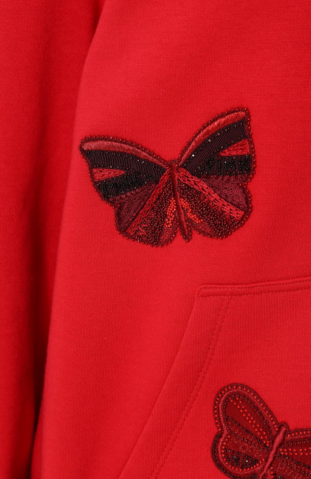 Кардиган на молнии с капюшоном и отделкой в виде бабочек VALENTINO, арт. PB3MF04N/3V2, фото 5