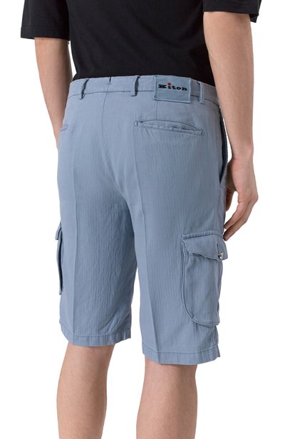 Шорты из лиоцелла и хлопка KITON, арт. UFPPBK0654F04, фото 4