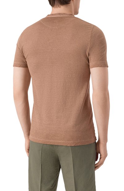 Футболка-хенли изо льна и хлопка 120% LINO, арт. 32ALIM79AC/G308/S01, фото 4