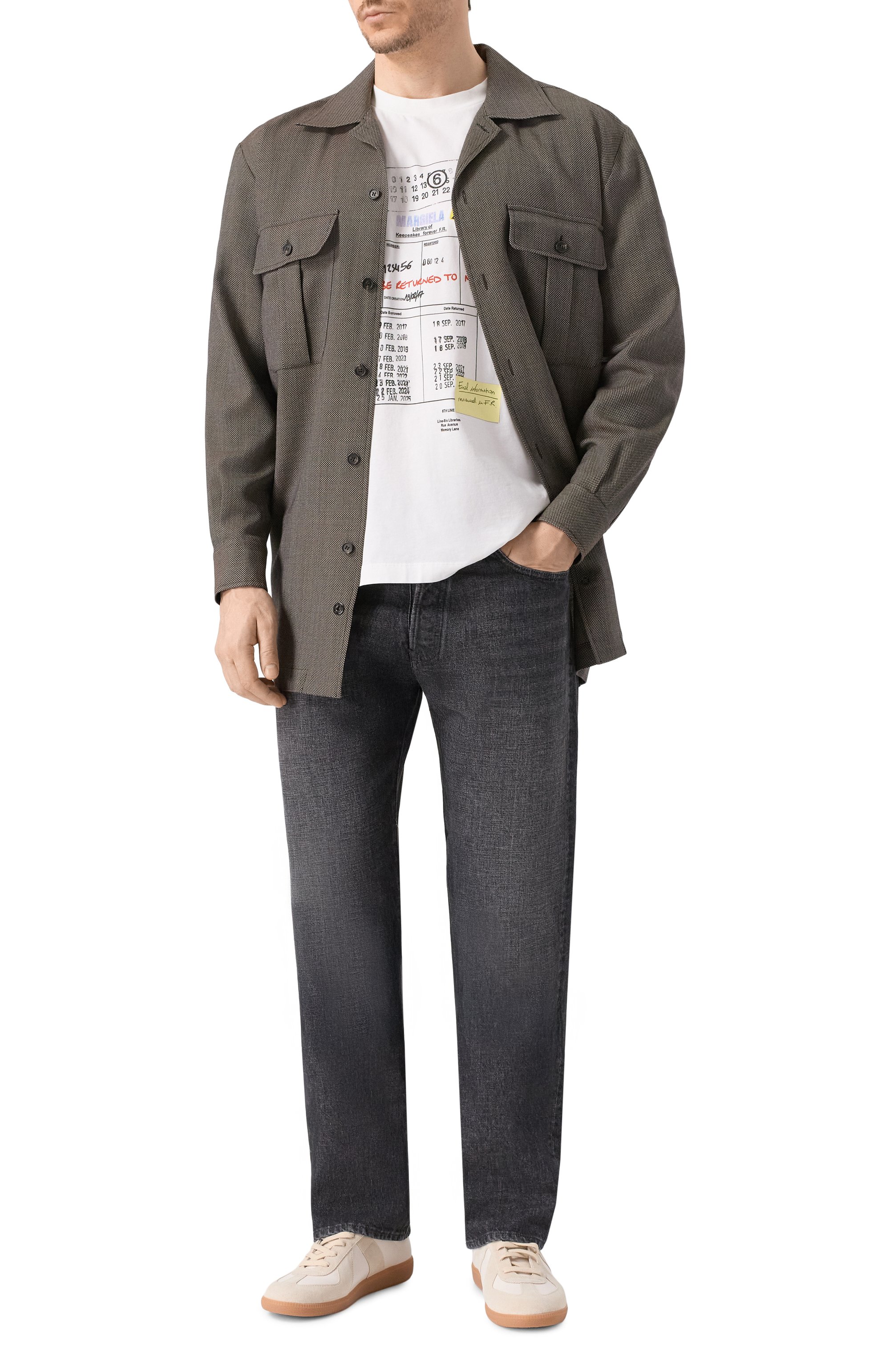 Хлопковая футболка MM6, арт. SH0GC0070/M20170_001, фото 2