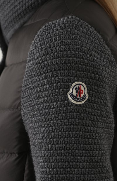 Пуховик с шерстяными рукавами MONCLER, арт. C2-093-94534-00-98124, фото 5