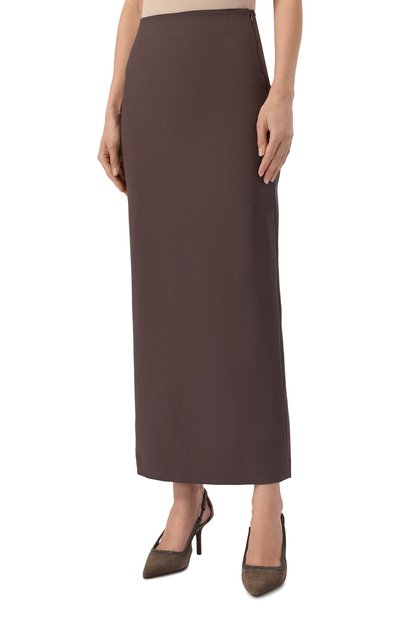 Шерстяная юбка BRUNELLO CUCINELLI, арт. MPW07G3882, фото 3