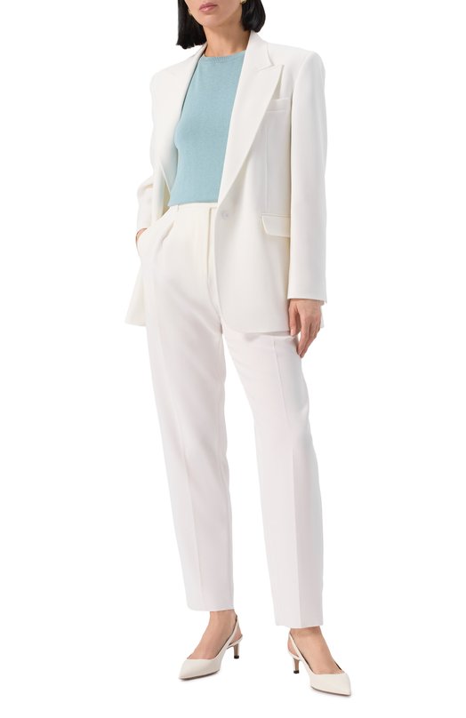 Пуловер из шелка и хлопка Weekend Max Mara ZIBETT0 Зелёный  ZIBETT0 Фото 2