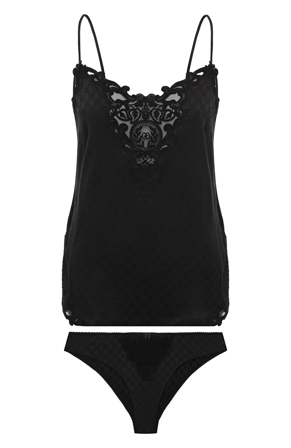 Шелковый комплект из топа и трусов GUCCI, арт. 666201 XUAC3, фото 1