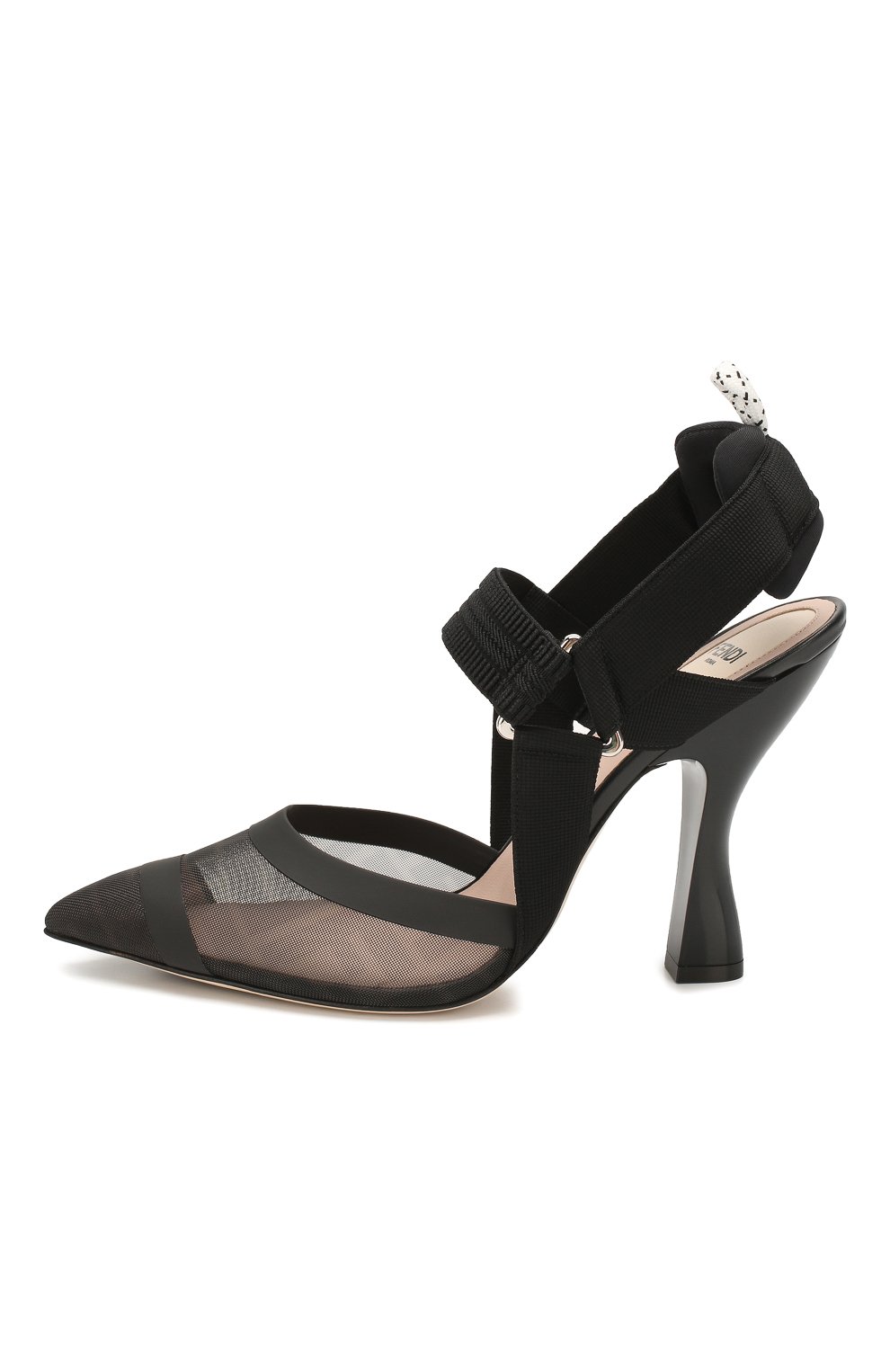 Текстильные туфли FENDI черного цвета по цене 104500 руб., арт. 8J6711 A8UG, фото 3 Текстильные туфли FENDI, арт. 8J6711 A8UG, фото 3