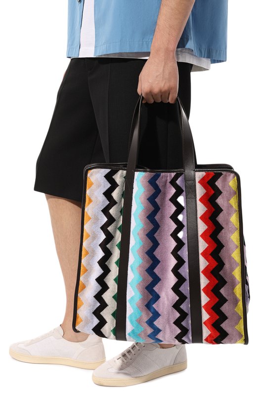 Текстильная пляжная сумка Missoni 1C30G00040/100 Разноцветный  1C30G00040/100 Фото 2