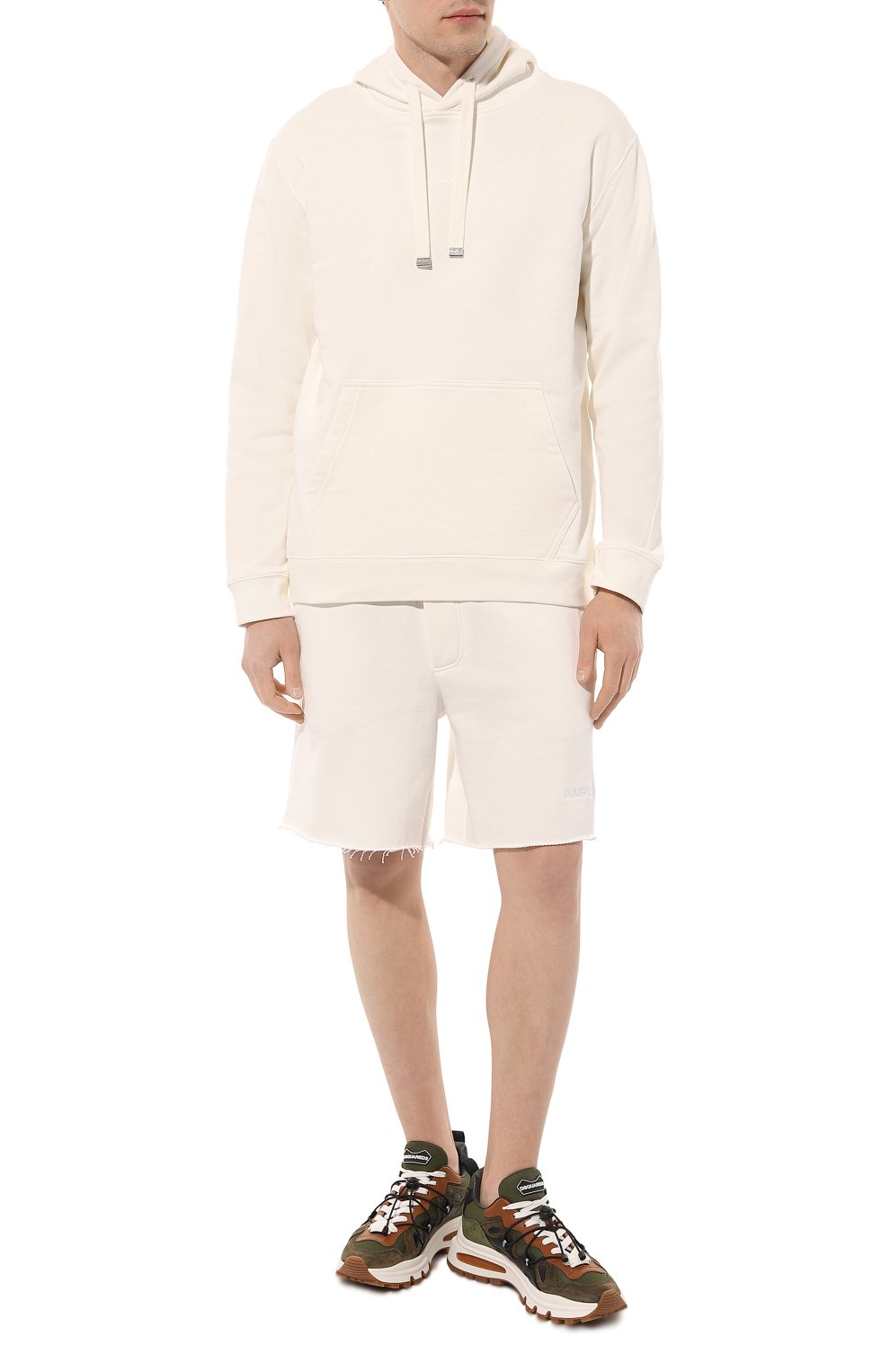 Хлопковые шорты DOMREBEL кремового цвета по цене 22050 руб., арт. CAVEMAN/SH0RTS, фото 2 Хлопковые шорты DOMREBEL, арт. CAVEMAN/SH0RTS, фото 2