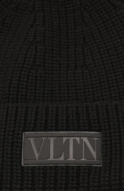 Шерстяная шапка VALENTINO черного цвета по цене 33950 руб., арт. XY2HB00R/RNM, фото 3 Шерстяная шапка VALENTINO, арт. XY2HB00R/RNM, фото 3