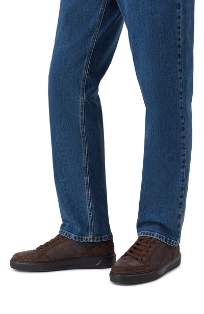 Замшевые кеды с отделкой из каймана ZILLI, арт. H0255AM1178VZBA02, фото 3