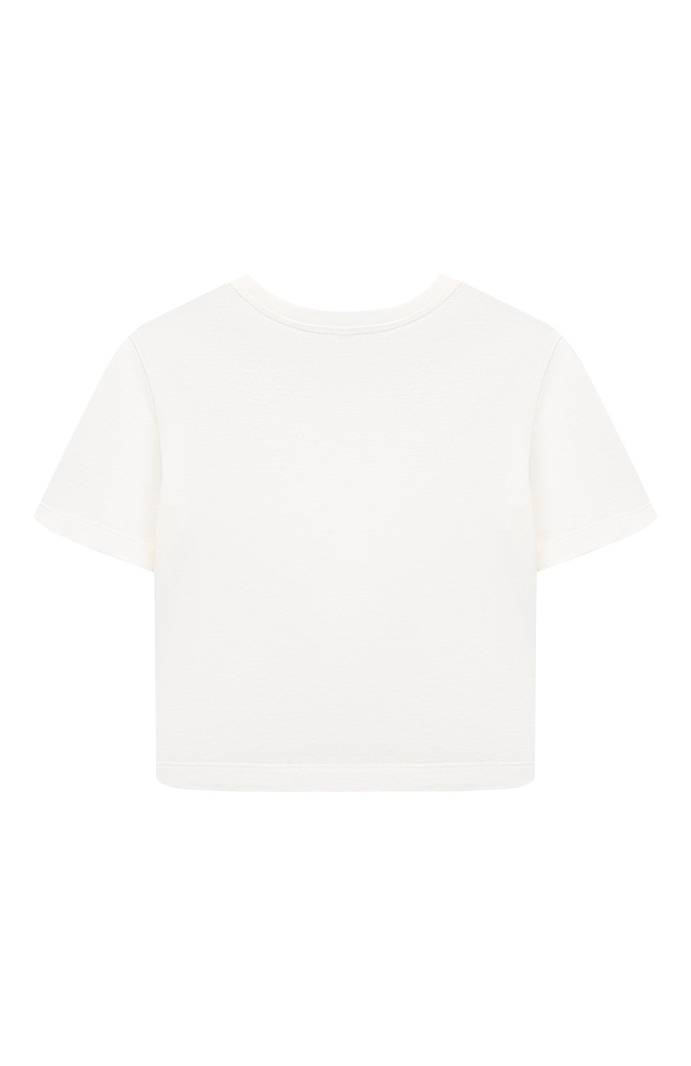 Хлопковая футболка DOLCE & GABBANA белого цвета по цене 22850 руб., арт. L5JTKT/G7M8I/2-6, фото 2 Хлопковая футболка DOLCE & GABBANA, арт. L5JTKT/G7M8I/2-6, фото 2