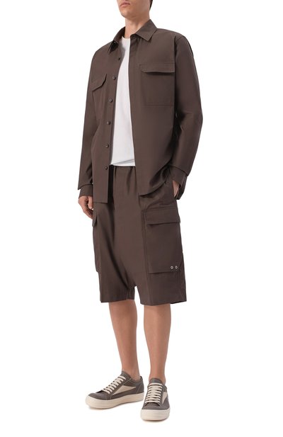 Хлопковая рубашка RICK OWENS, арт. RU01F2291/P, фото 2