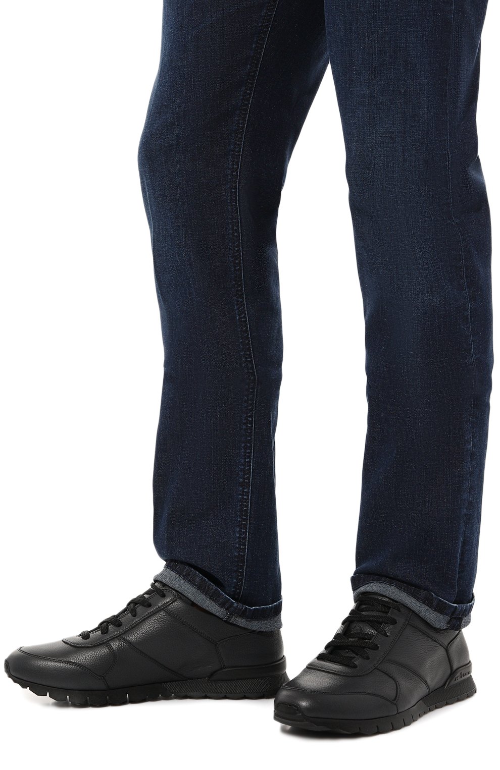 Кожаные кроссовки KITON, арт. USSA114N0109805, фото 3