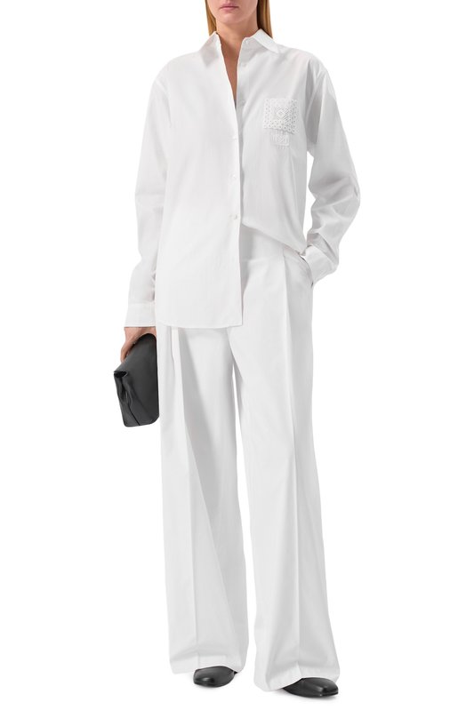 Хлопковые брюки N21 B043/0187 Белый  B043/0187 Фото 2