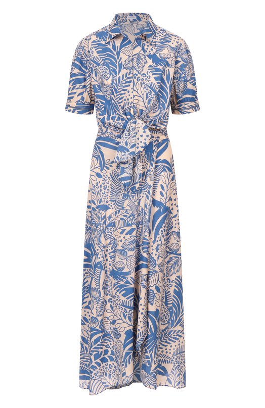 Хлопковое платье Poupette St Barth WE2R26LCPT0U Голубой WE2R26LCPT0U