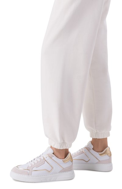 Женские кожаные кеды EMPORIO ARMANI, арт. EW003081/AF25727