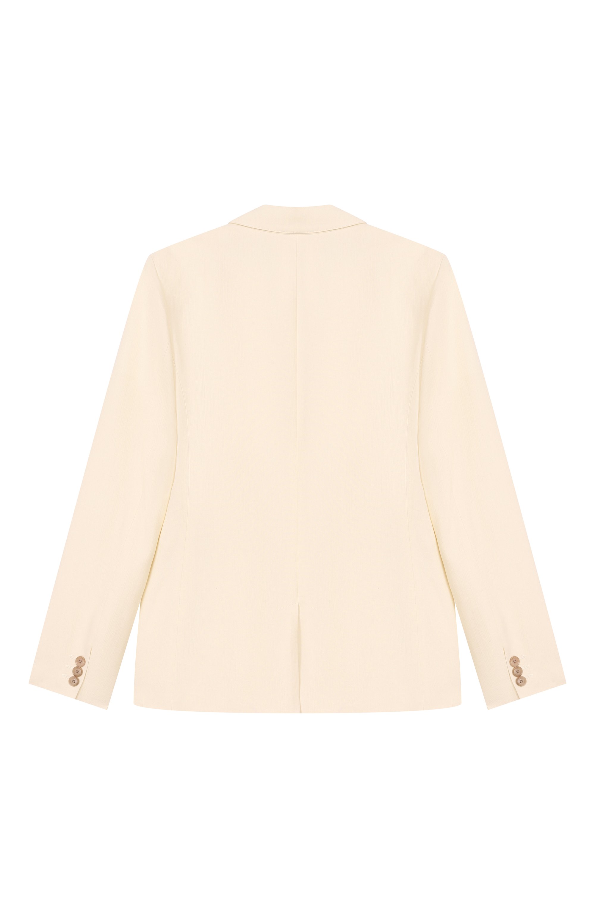 Пиджак из вискозы и хлопка EMPORIO ARMANI кремового цвета по цене 63200 руб., арт. EB000906/AF21040, фото 2 Пиджак из вискозы и хлопка EMPORIO ARMANI, арт. EB000906/AF21040, фото 2