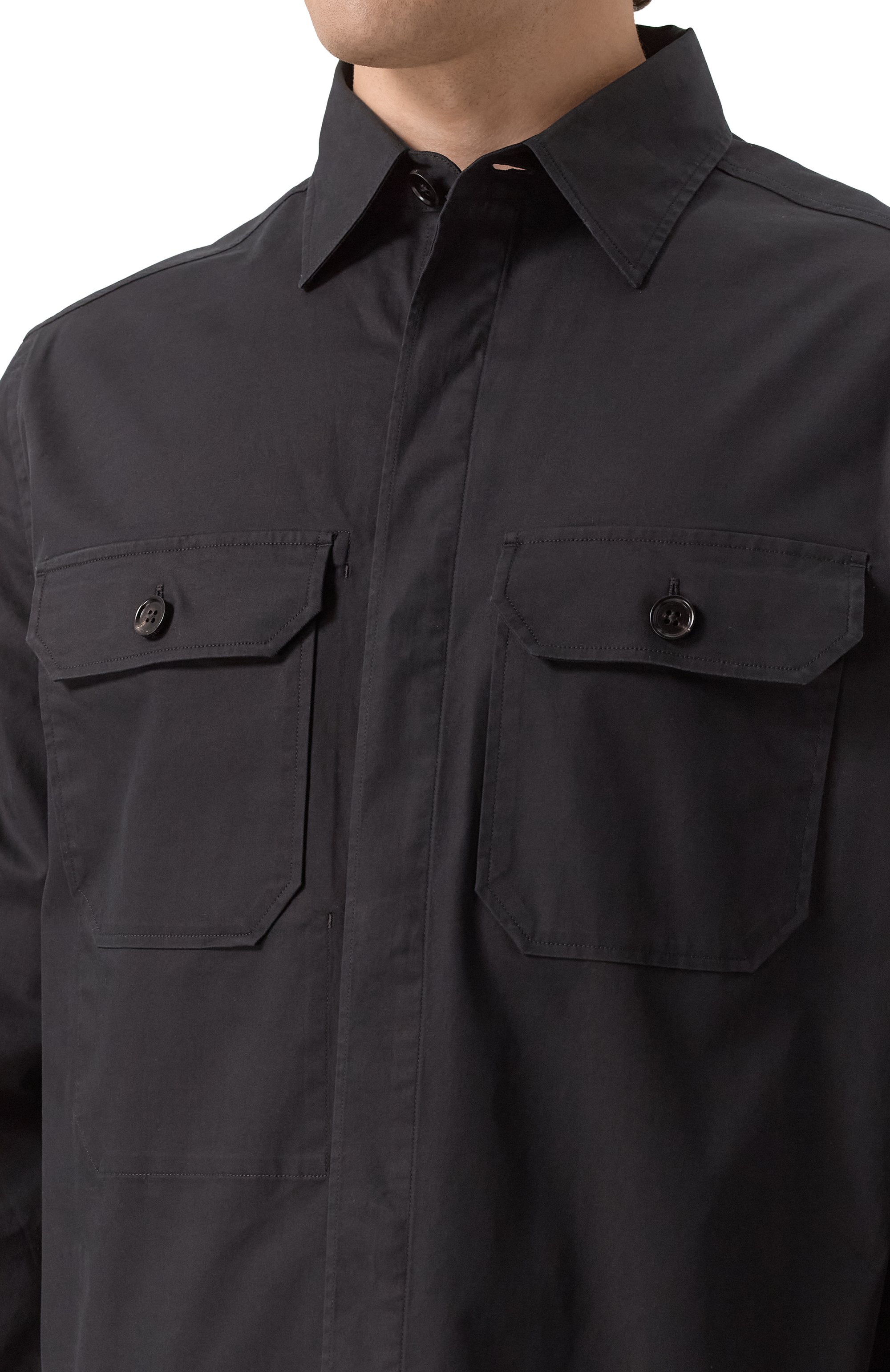 Хлопковая рубашка ZEGNA, арт. S0T8B/UFV16A9, фото 5