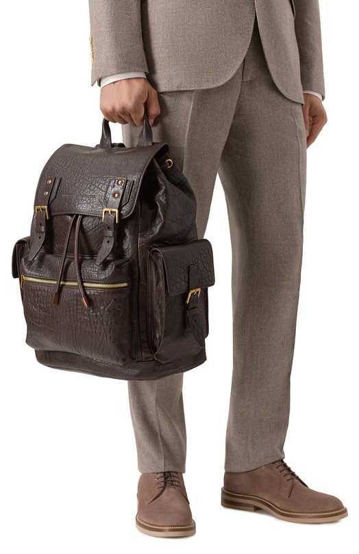 Рюкзак Brunello Cucinelli MBEHBU356 Коричневый  MBEHBU356 Фото 2